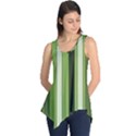 Greenery Stripes Pattern 8000 Vertical Stripe Shades Of Spring Green Color Sleeveless Tunic View1