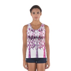 Magical Pink Trees Women s Sport Tank Top  by Valentinaart