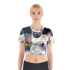 Picreations V Cotton Crop Top by PiCreations