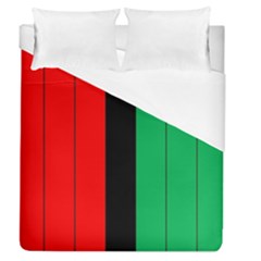 Kwanzaa Colors African American Red Black Green  Duvet Cover (queen Size) by yoursparklingshop