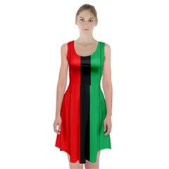 Kwanzaa Colors African American Red Black Green  Racerback Midi Dress by yoursparklingshop