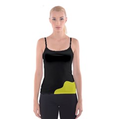 Black And Yellow Spaghetti Strap Top by Valentinaart