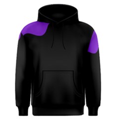 Purple And Black Men s Pullover Hoodie by Valentinaart