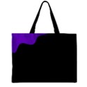Purple and black Zipper Mini Tote Bag View1