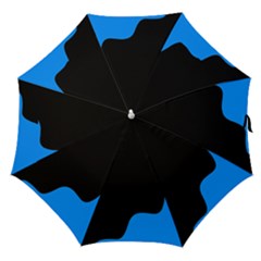 Blue and black Straight Umbrellas