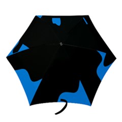 Blue and black Mini Folding Umbrellas