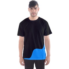 Blue and black Men s Sport Mesh Tee