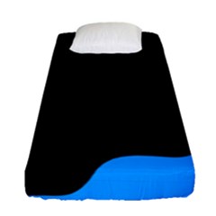 Blue and black Fitted Sheet (Single Size)