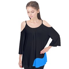 Blue and black Flutter Tees