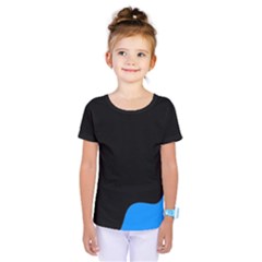 Blue and black Kids  One Piece Tee