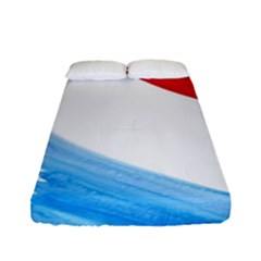 Tricolor Banner Flag, Red White Blue Fitted Sheet (full/ Double Size) by picsaspassion