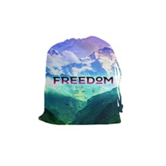 Freedom Drawstring Pouches (medium)  by Brittlevirginclothing