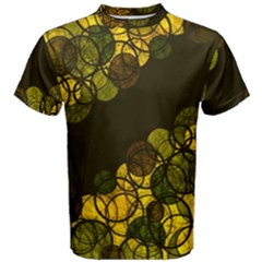 Yellow Bubbles Men s Cotton Tee by Valentinaart