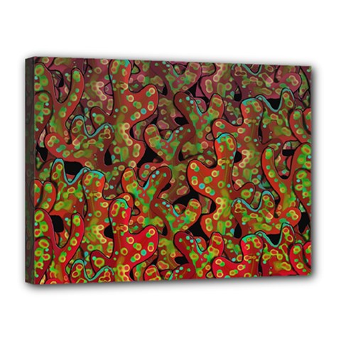 Red corals Canvas 16  x 12 