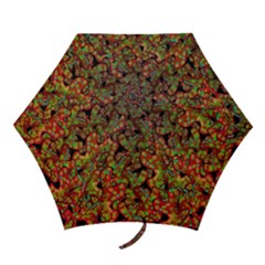 Red corals Mini Folding Umbrellas