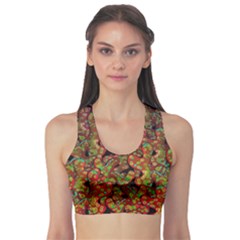 Red corals Sports Bra