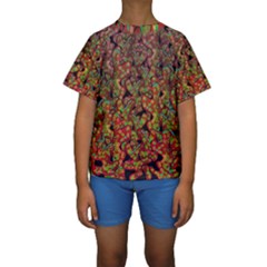 Red corals Kids  Short Sleeve Swimwear