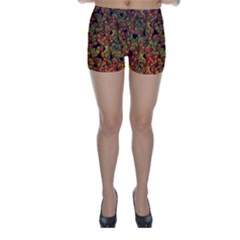 Red corals Skinny Shorts