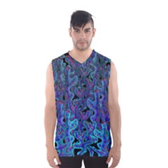 Blue Coral Men s Basketball Tank Top by Valentinaart