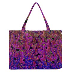 Purple Corals Medium Zipper Tote Bag by Valentinaart