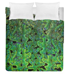 Green Corals Duvet Cover Double Side (queen Size) by Valentinaart