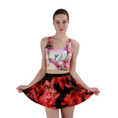 red flower  Mini Skirt