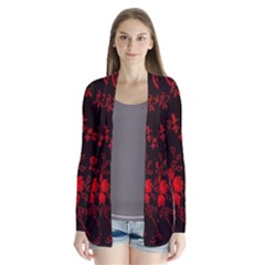 Small Red Roses Cardigans by Brittlevirginclothing