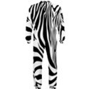 Animal Cute Pattern Art Zebra OnePiece Jumpsuit (Men)  View2