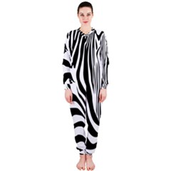 Animal Cute Pattern Art Zebra Onepiece Jumpsuit (ladies) 