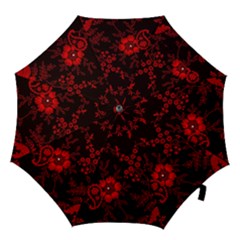 Small Red Roses Hook Handle Umbrellas (medium) by Brittlevirginclothing