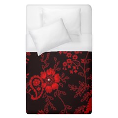 Small Red Roses Duvet Cover (single Size) by Brittlevirginclothing