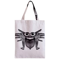 Body Part Monster Illustration Zipper Classic Tote Bag by dflcprints