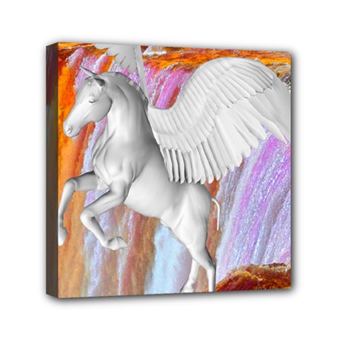 Pegasus Mini Canvas 6  X 6  by icarusismartdesigns
