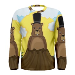 Groundhog Men s Long Sleeve Tee by Valentinaart