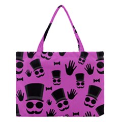 Gentleman - Magenta Pattern Medium Tote Bag by Valentinaart