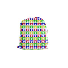 Colorful Curtains Seamless Pattern Drawstring Pouches (small) 