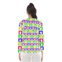 Colorful Curtains Seamless Pattern Hooded Wind Breaker (Women) View2