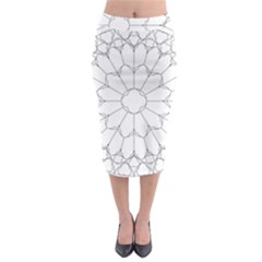 Roses Stained Glass Midi Pencil Skirt by Amaryn4rt