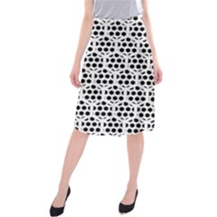 Seamless Honeycomb Pattern Midi Beach Skirt by Amaryn4rt