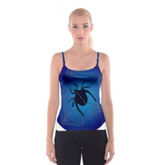 Spider On Web Spaghetti Strap Top