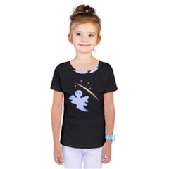 Ghost Night Night Sky Small Sweet Kids  One Piece Tee