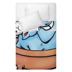 Elephant Bad Shower Duvet Cover Double Side (single Size) by Amaryn4rt