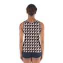 Brown Triangles Background Pattern  Women s Sport Tank Top  View2