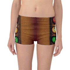 Traffic Light Green Red Yellow Boyleg Bikini Bottoms