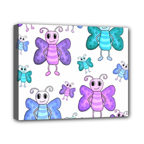 Cute Butterflies Pattern Canvas 10  X 8  by Valentinaart