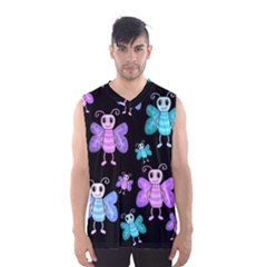 Blue and purple butterflies Men s Basketball Tank Top