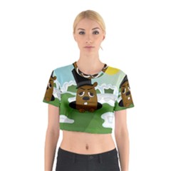 Groundhog Cotton Crop Top