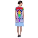 Unicorn love Short Sleeve Front Wrap Dress View2