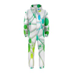 Network Connection Structure Knot Hooded Jumpsuit (kids)