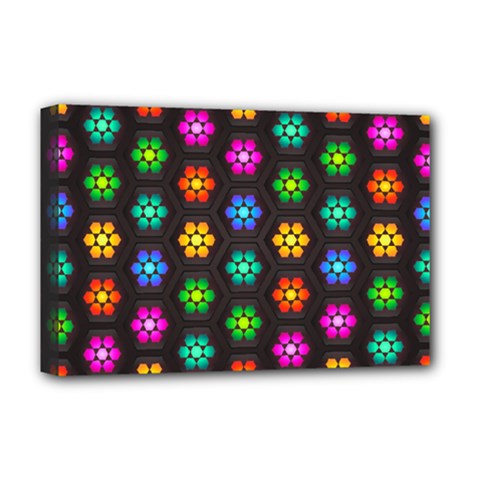 Pattern Background Colorful Design Deluxe Canvas 18  x 12  